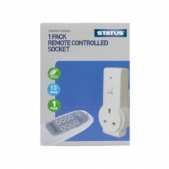 Status 1 Pack Remote Controlled Socket