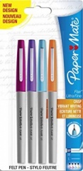 Paper Mate Flair Ultra Fine Fibre Tip Pen 0.5mm - Assorted Fun Colours - Pack of 4