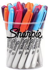 Sharpie Fine Permanent Marker - Assorted Fun Colours - Pack of 24