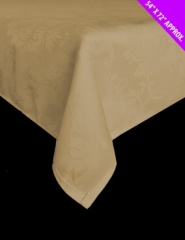 Damask Tablecloth Gold 54'' x 72''