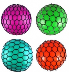 Ball Mesh Squeeze 7.5CM 4 Assorted Colours