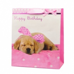 BIRTHDAY PUPPY LARGE GIFT BAG (YAGGBL298) PACK 6