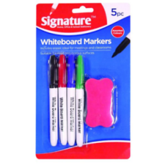 Whiteboard Marker 4pk with Sponge