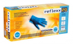 Reflexx R20/L Blue Polyethylene PF Gloves
