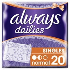 Always Dailies Singles Individual Pocket Liner Fresh Normal 20s