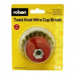 Rolson Twist Knot Wire Cup Brush 24365