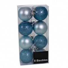 8 5CM APX Baubles Ice