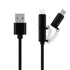 FX Braided USB Type C Black Cable