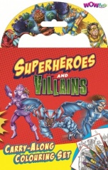 Superheroes and Villains Carry Along Colouring Set