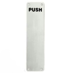 Alu fingerplate 'Push' 300mm