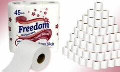 Freedom 45 Rolls CHERRY Toilet Paper 3Ply  9pk x 5