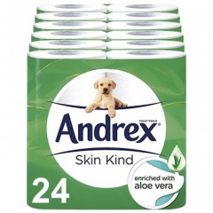 Andrex Skin Kind Aloe Vera & Chamomile  Pk4  PMP 2.25     PK4 X 6