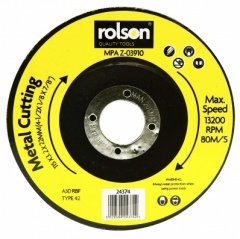 Rolson Tools Ltd 115mm Metal Cutting Disc