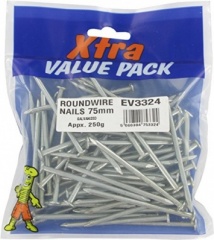 75mm Round Nails Extra Val (500g)