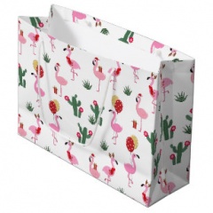 Design Group Tropical Flamingo Large Gift Bag  (YAGGBL407)