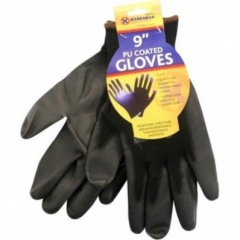 9'' - 13G Black Nylon Black PU Smooth Finish Gloves