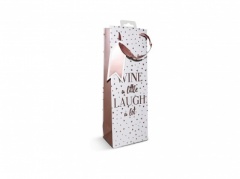 Design Group Bottle Gift Bags, ROSE GOLD  PK OF 6 (YAGGBB437)