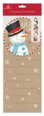 2pk christmas cute card holders 2 assorted