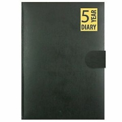 a5 5 year open diary