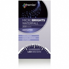 200 M-A MicroBrights Waterfall Light with Timer - White Leds