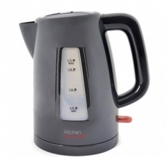 *** KITCHEN PERFECTED 1.7LTR 360 CORDLESS KETTLE-BLACK 12S