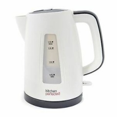 *** KITCHEN PERFECTED 1.7LTR 360 CORDLESS KETTLE-IVORY WHITE 12S