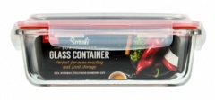 Sozali Glass Container with Plastic Clip Lid Medium 1100ml