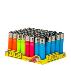 Clipper The Original Fluorescent Assorted Colours Box of 40 CP11R Lighters