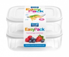 EASY PACK CONTAINERS-WHITE LID