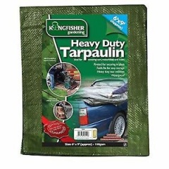 Heavy Duty Tarpaulin 1.8m(6ft)x2.7m(9ft) 100g