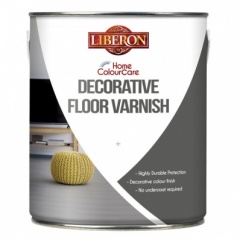 Liberon Home ColourCare Decorative Floor Varnish ZINC METALLIC 1LTR (1173580)