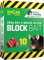 Racan Dife Block Rat and Mouse Poison Bait Killer 300g 10x30g