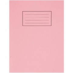 Silvine A5 Exercise Book 40 PLAIN PINK (EX112) -