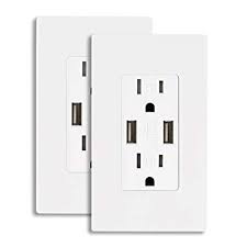 Double Switch Socket With 2USB Ports 2.4amp (1054)