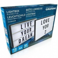 Grundig A4 10 LED Lightbox 85 letters (12011)