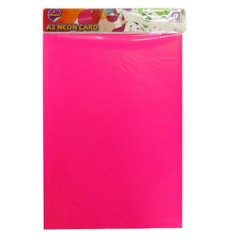 6pk A3 Neon Cards Paper