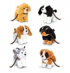 12cm Standing Dogs with Lead  Asstd