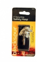 Blackspur 3'' Heavy Duty Safety Hasp Blac