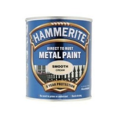 Hammerite Direct to Rust Smooth Finish Metal Paint Cream 750ml (5122064)