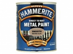 Hammerite - Metal Paint - Smooth MUTED CLAY - 750ml - Direct To Rust  (5158232)