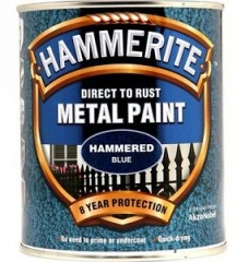 Hammerite metal paint hammered blue 750ml (5092938)