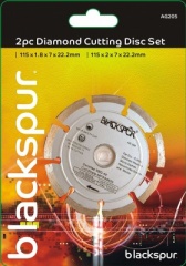 Blackspur Stone 2pc Diamond Cutting Disc Set