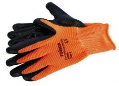 ROLSON Textured Nitrile Coated Work Gloves Medium Orange & Black (60650)