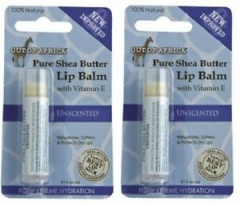 2 Pack Shea Butter Lip Balm Tubes