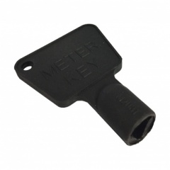 bulkhardware Meter Box Key Black Plastic Pk10 (FB143)