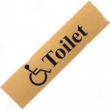 Stick On Gold 'Disabled Toilet'