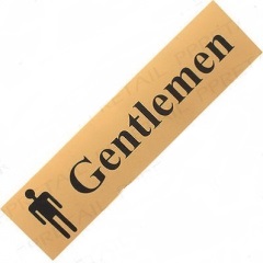 Stick On Gold 'Gentlemen'