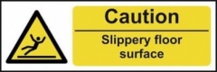 Stick On 50mm x 200mm 'Warning : Slippery Surface'