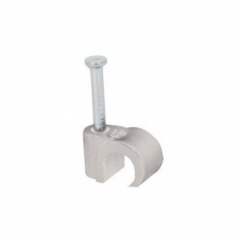 Cable Clips Round 6mm White