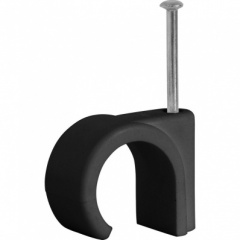 6mm Black Cable Clips